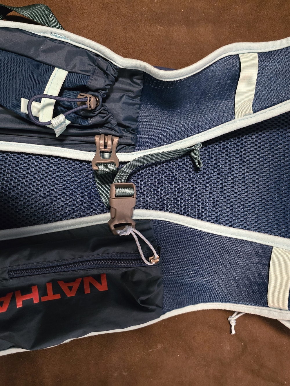 Natan Navy and Light Blue Running Vest Pack